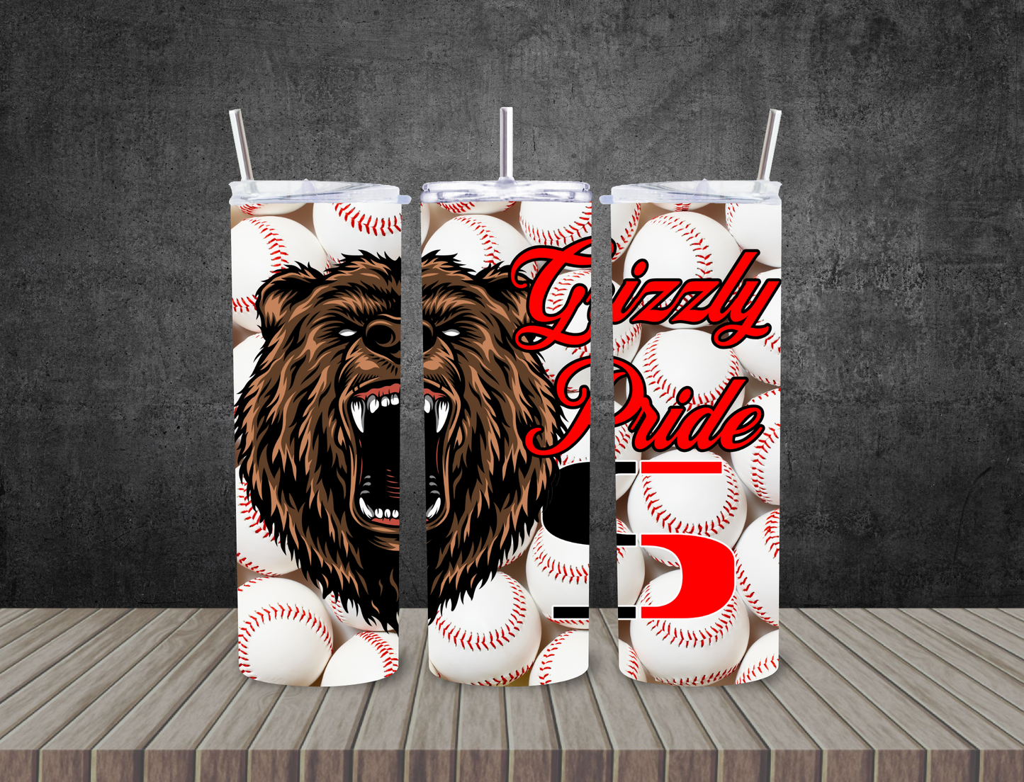 Baseball Grizzly Pride Tumbler