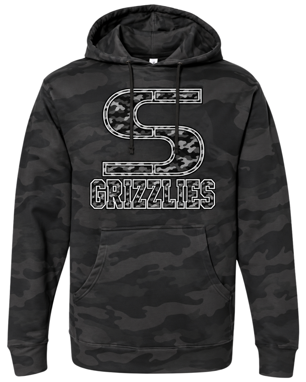 Sunnyside Blacked Out Camo Hoodie