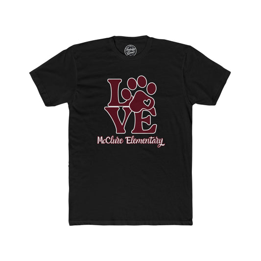 LOVE Dog Paw McClure Elementary Tee