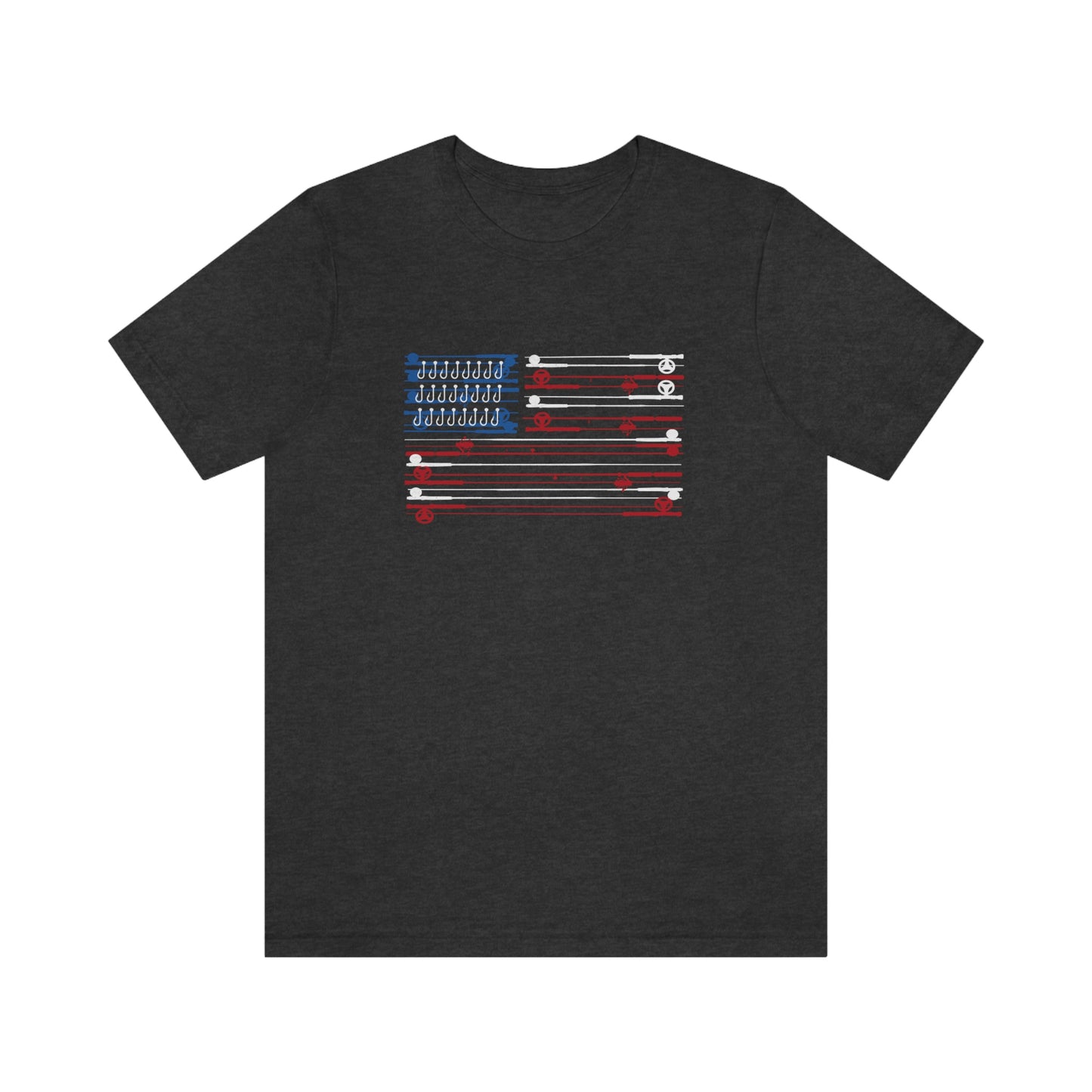 Fishing Rods American Flag Tee