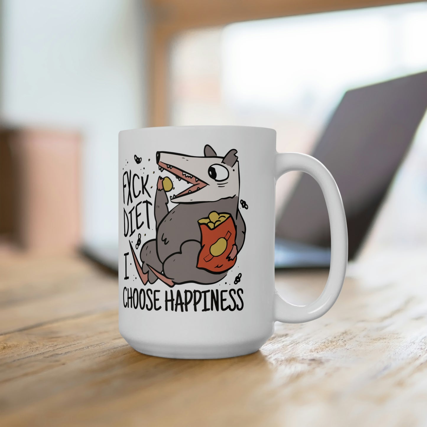 F*ck Diet I Choose Happiness Mug