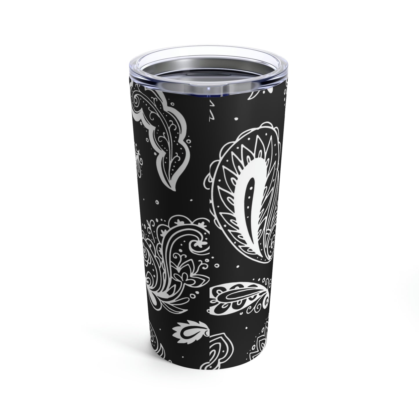 20oz Black Paisley Tumbler