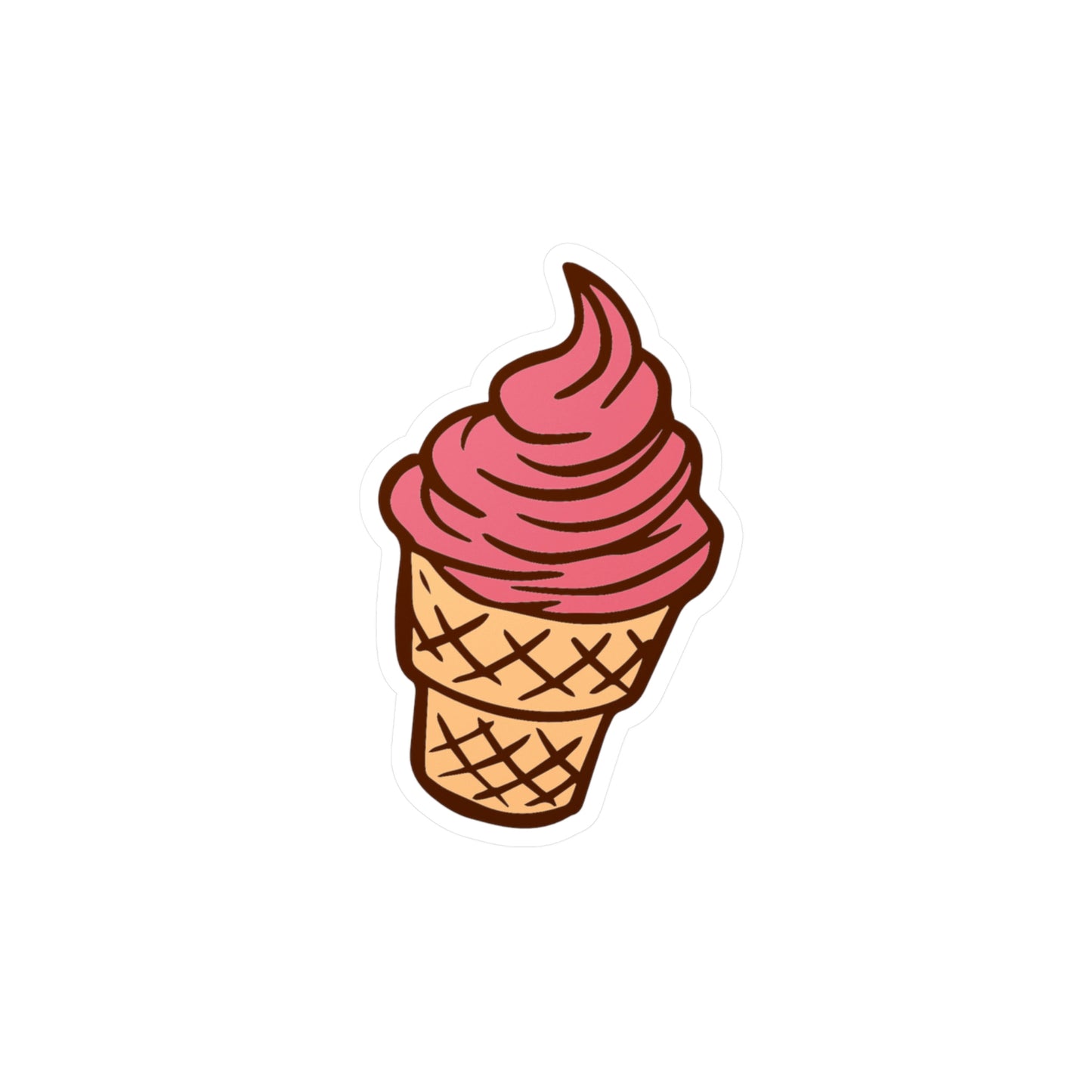 Ice Cream Cone Decal