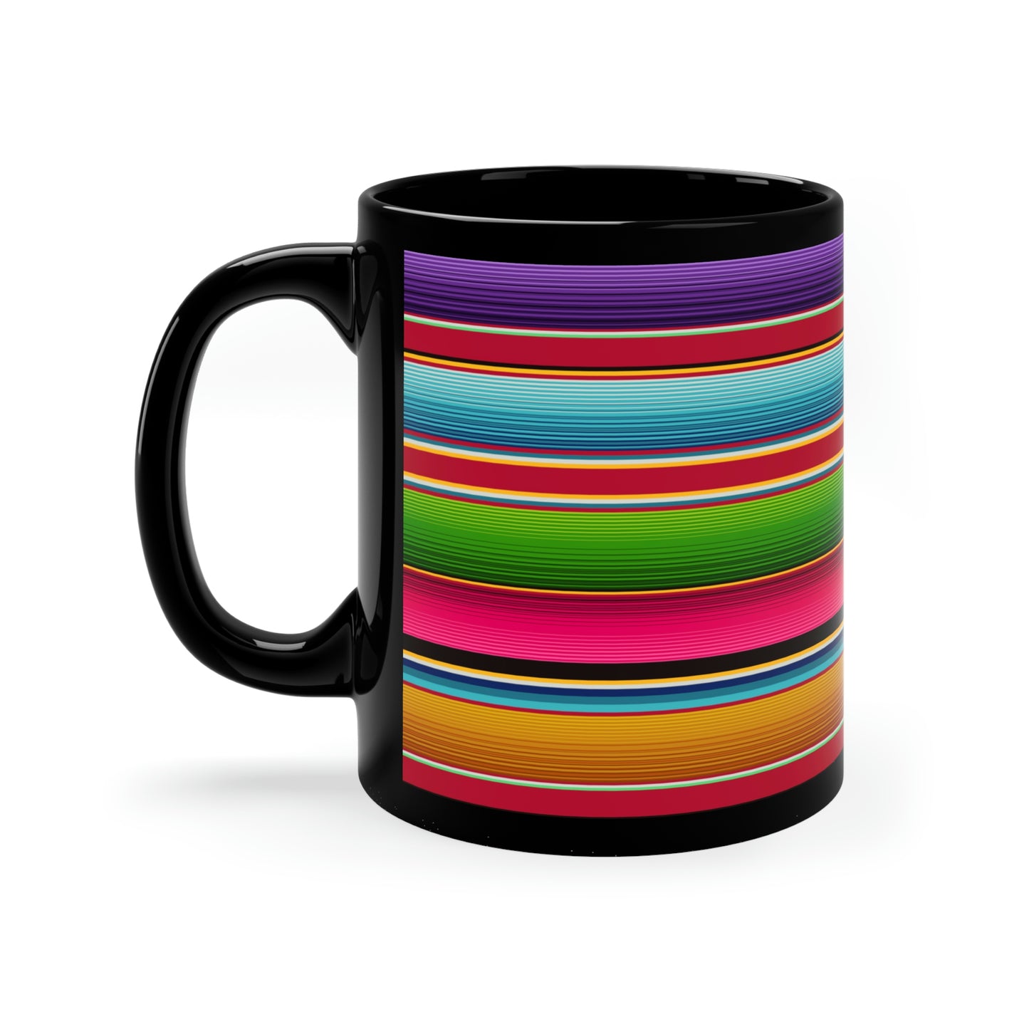 Serape Black Mug