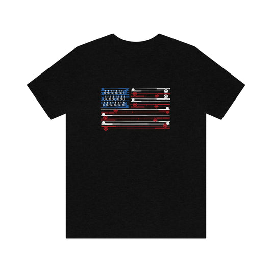 Fishing Rods American Flag Tee