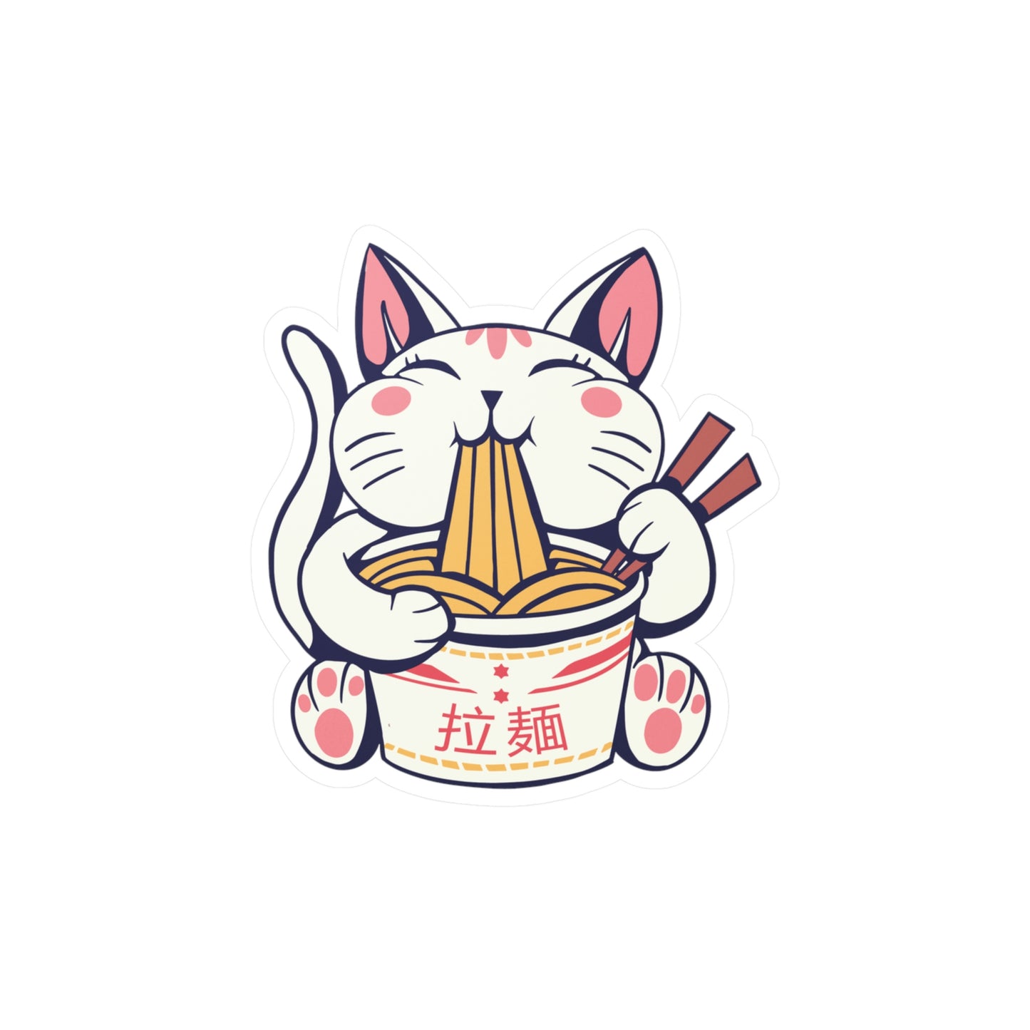 Ramen Cat Decal