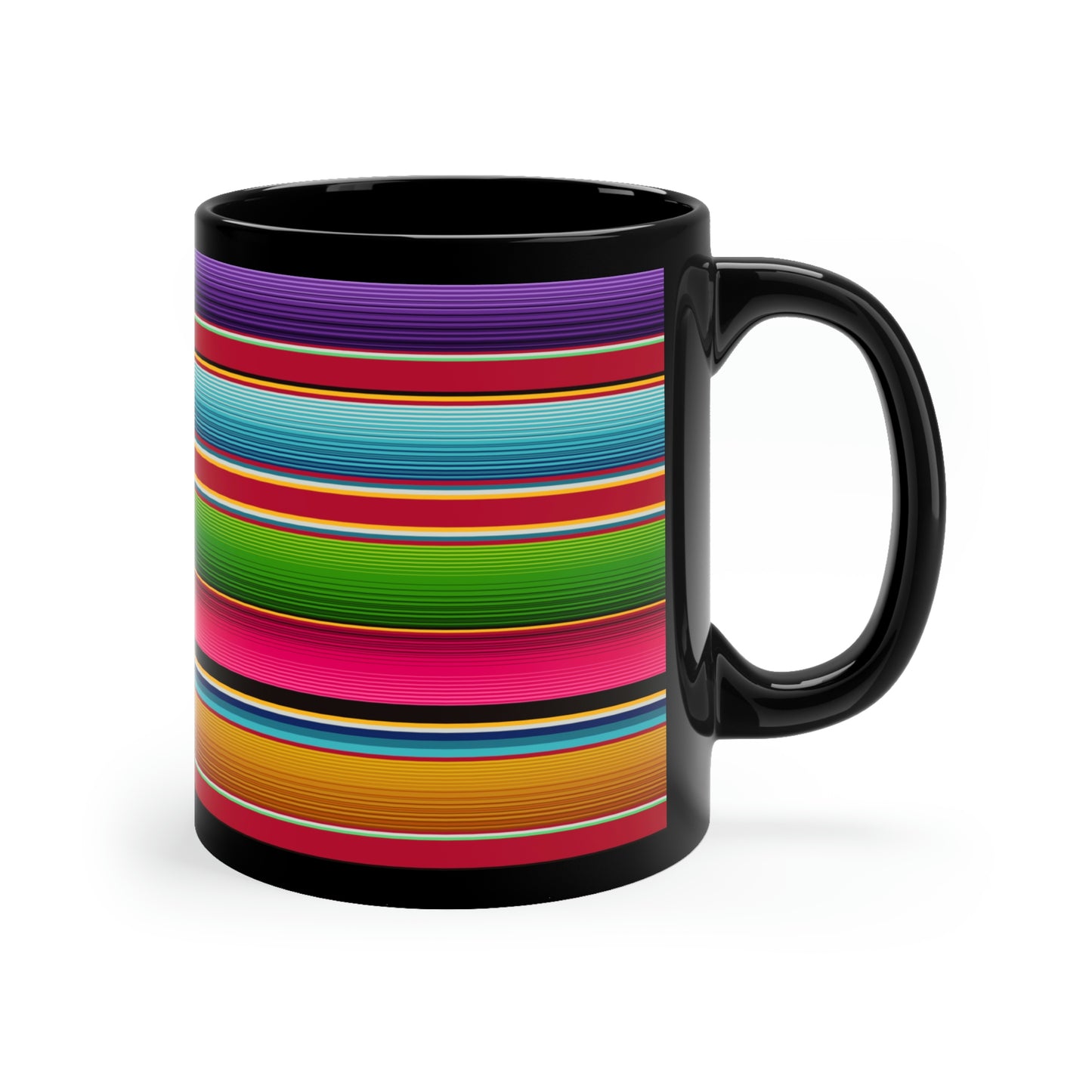 Serape Black Mug