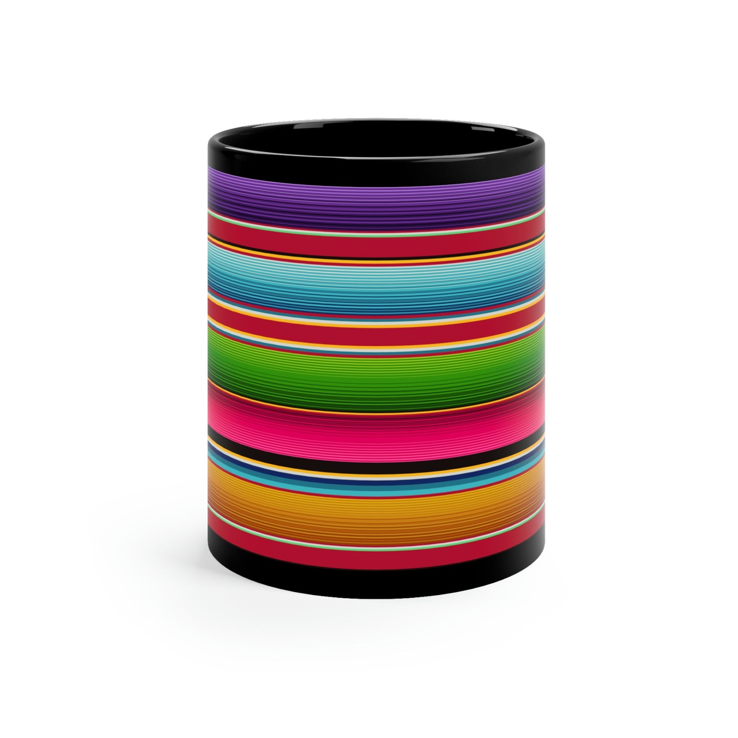 Serape Black Mug