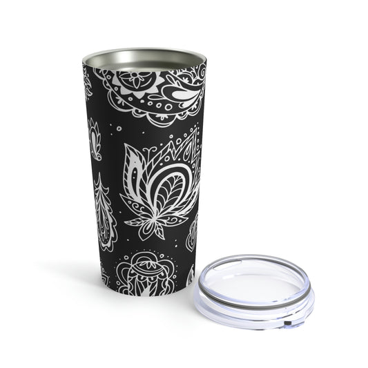 20oz Black Paisley Tumbler